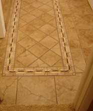 Ornately Tiled Bathroom Floor